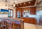 The luxury kitchen is stocked with everything you should need to prepare any meal